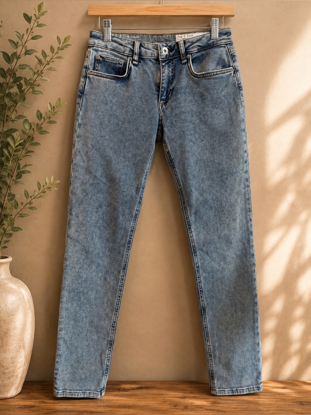 Rag & Bone Denim Loopback Boyfriend Jeans 24 NWT Low Rise Cape Wash